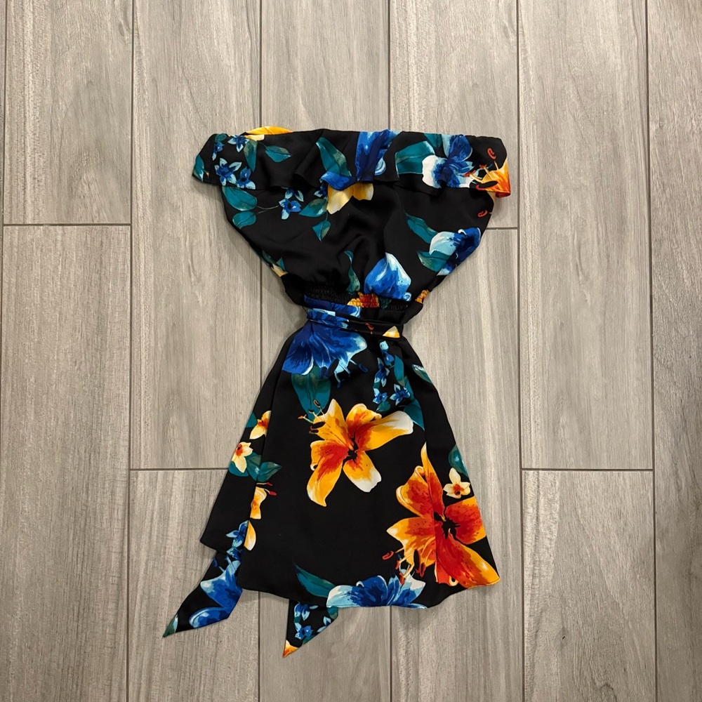 Strapless White House Black Market Dress